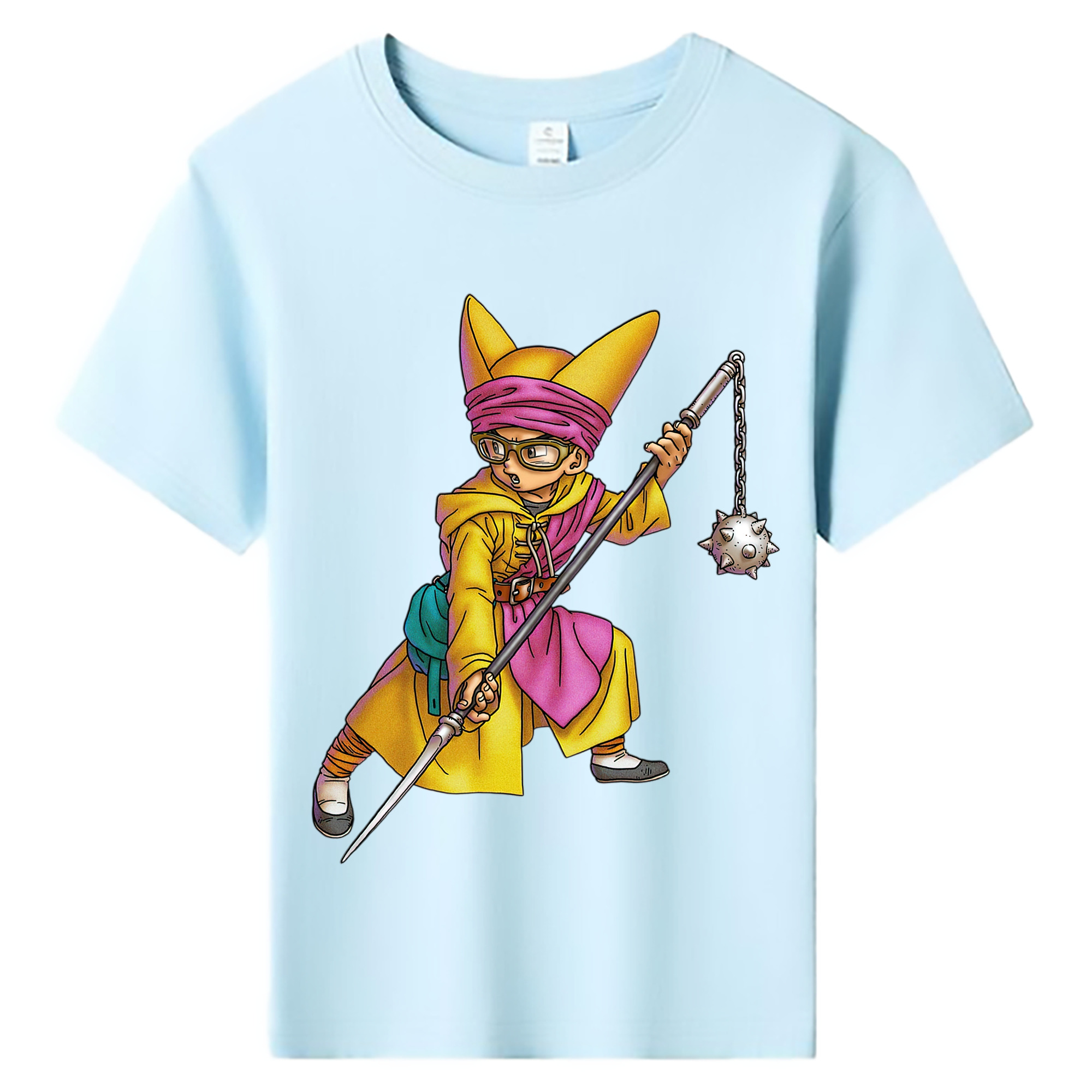 （画像用） ドラゴンクエスト Doragon Kuesuto Dragon Quest 綿100％キッズTシャツ（フロントプリント）